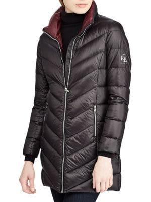 Lauren Ralph Lauren Chevron Quilted Jacket