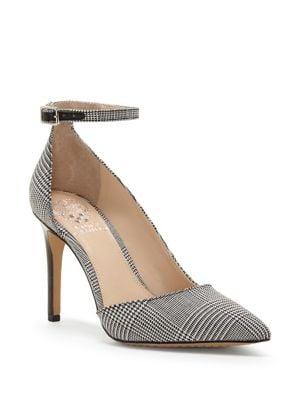 Vince Camuto Marbella Plaid Leather Pumps