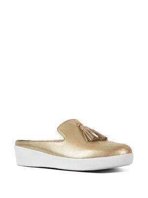 Fitflop Sporty Tm Uberknit Leather Tassel Sneakers