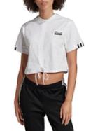 Adidas Ruched Cropped Tee