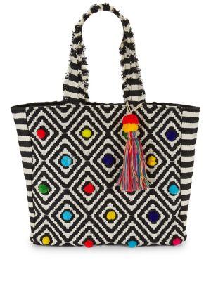 Twig + Arrow Pom-pom Geometric Tote