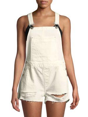 Blanknyc Distressed Denim Shortalls