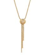 Lord & Taylor 14k Gold Ring-accented Lariat Necklace