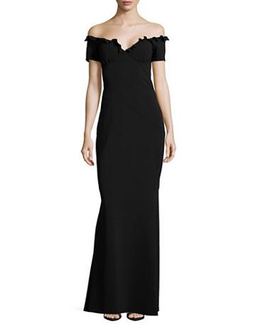 Nicole Miller New York Ruffle Gown