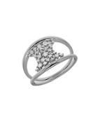 Lord & Taylor Diamond And 14k White Gold Open Ring