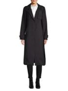 Kenneth Cole New York Snap-button Ponte Trench Coat