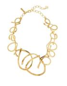 Oscar De La Renta Abstract Goldtone Twisted Necklace