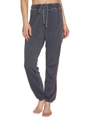 Betsey Johnson Zigzag Stripe French Terry Sweatpants
