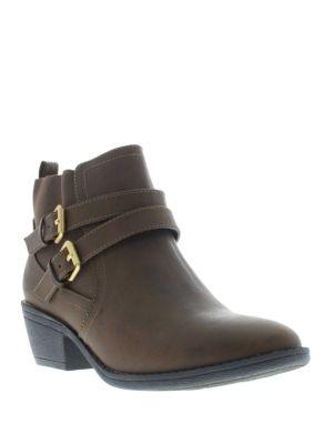 Ivanka Trump Brew Sally West Buckle Strap Ankle Boots