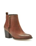 Blondo Vegas Leather Almond Toe Ankle-boots