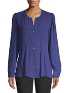 Karl Lagerfeld Paris Flare Hem Blouse