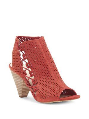 Vince Camuto Elison Lacer-cut Suede Cone Heel Booties