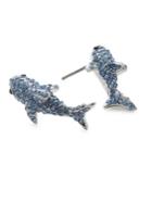 Kate Spade New York California Dreaming Pave Shark Stud Earrings