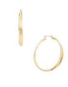 Kenneth Cole New York Trinity Rings Crystal Extra Large Twisted Hoop Earrings
