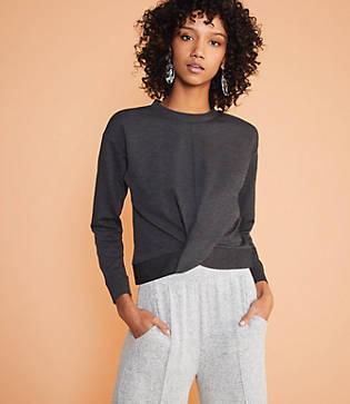 Lou & Grey Ponte Twist Sweatshirt