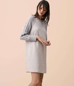 Lou & Grey Cable Sleeve Dress