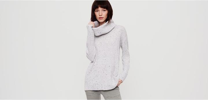 Lou & Grey Speckled Cowl Sweater