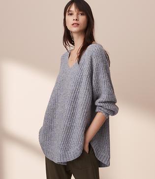 Lou & Grey Slouchy Shirttail Tunic Sweater