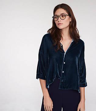 Lou & Grey Cp Shades Rooney Velvet Shirt