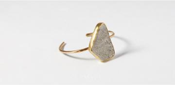Lou & Grey Mineralogy Freeform Pyrite Slab Bracelet
