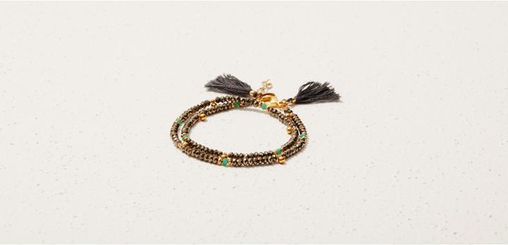 Lou & Grey Shashi Eliza Gemstone Wrap Bracelet
