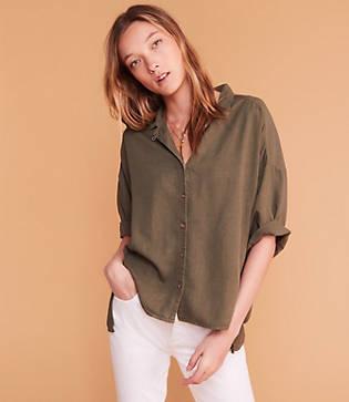 Lou & Grey Abbreviated Shirt