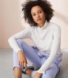 Lou & Grey Heathered Sunset Jersey Turtleneck