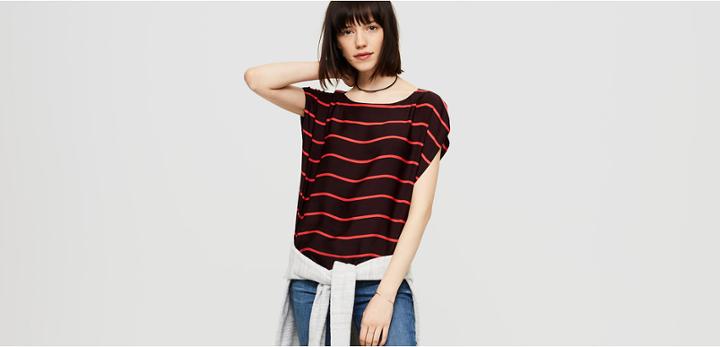 Lou & Grey Striped Luster Dolman Top