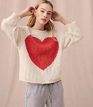 Lou & Grey Heart Sweater
