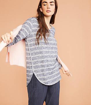 Lou & Grey Brushline Shirttail Top