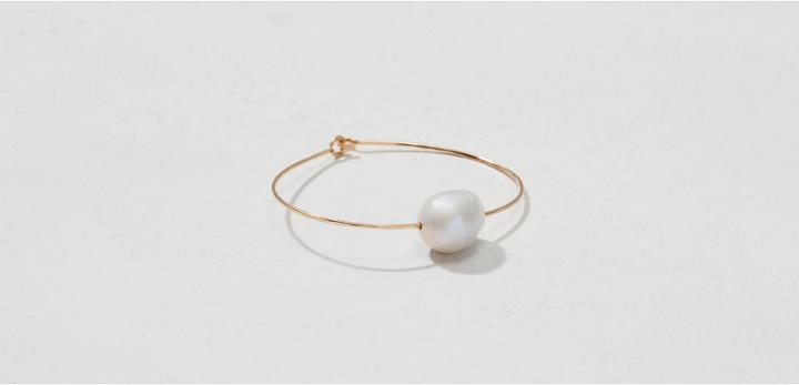 Lou & Grey Mary Macgill White Baroque Pearl Cuff Bracelet