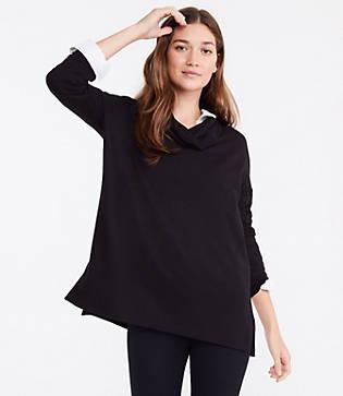 Lou & Grey Singaturesoft Cowl Tunic Top