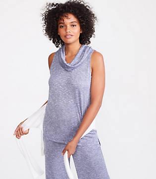 Lou & Grey Brushmarl Cowl Tank