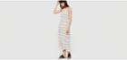 Lou & Grey Stripe Cutaway Midi Dress