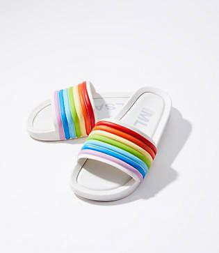 Lou & Grey Melissa Rainbow Slide Sandals