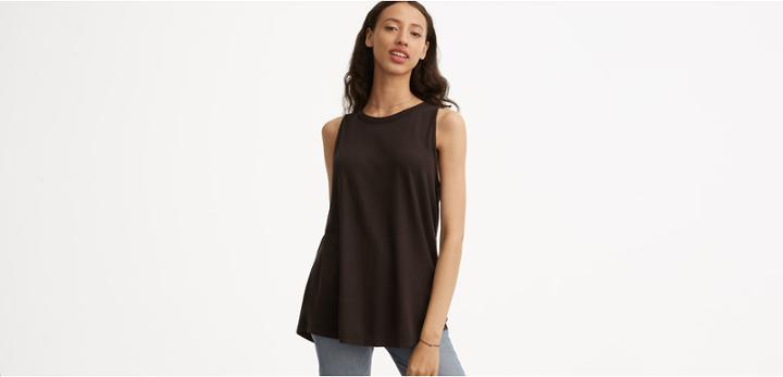 Lou & Grey Softserve Cotton Keyhole Tank