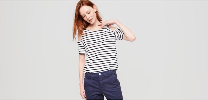 Lou & Grey Armor Lux Cutout Top