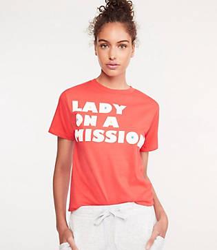 Lou & Grey Nellie Taft Lady On A Mission Tee