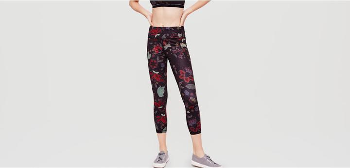 Lou & Grey Form Floral Mesh Streeeetch Leggings