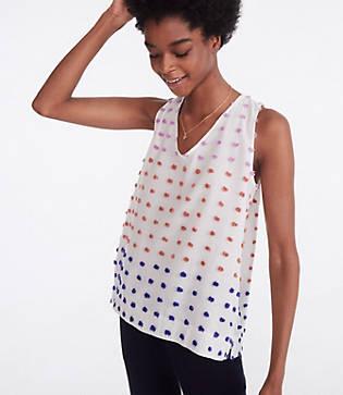 Lou & Grey Pom Pom V-neck Tank