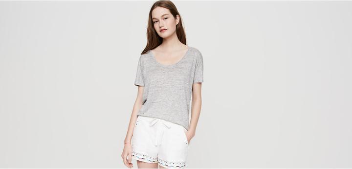 Lou & Grey Folktale Brushed Linen Shorts