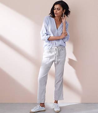 Lou & Grey Crosshatch Garment Dye Pants