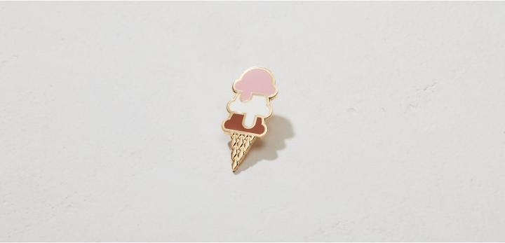Lou & Grey These Are Things Ice Cream Pin