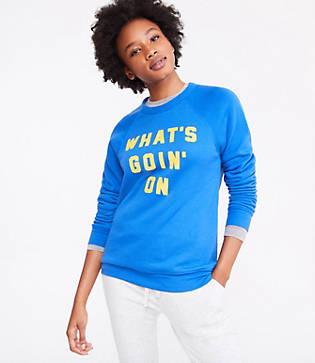 Lou & Grey Rosser Riddle What's Goin' On Sweatshirt