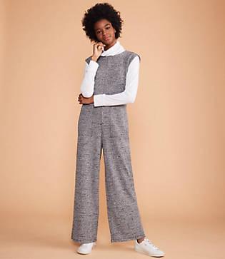 Lou & Grey Boucle Tweed Jumpsuit