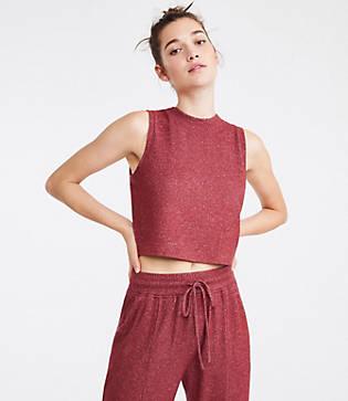 Lou & Grey Brushed Sleeveless Crop Top