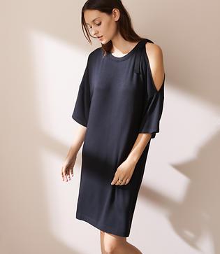 Lou & Grey Tie Shoulder Signaturesoft Dress