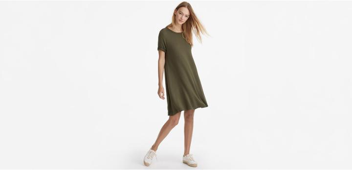 Lou & Grey Seamed Signaturesoft Tee Dress