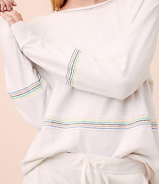 Lou & Grey Rainbow Stitch Sweatshirt