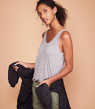 Lou & Grey Softened Jersey Layering Tank